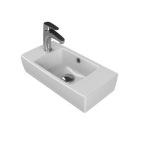   CeraStyle CITY MINI porcelán mosdó - bal csaplyuk 25 x 50 cm