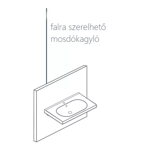 CeraStyle BELLA porcelán mosdókagyló 45 x 35 cm