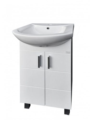 TMP LINE Ekonomik 45 lábon álló fürdőszobabútor Sanovit ZENON 6045 porcelán mosdóval 45x40cm