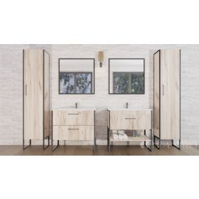   TMP IRON 75 lábon álló fürdőszobabútor 75 cm Sanovit Atria 9075 porcelán mosdókagylóval