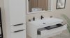 TMP VOX 100 fehér fali függesztett fürdőszobabútor 100 cm műmárvány mosdókagylóval