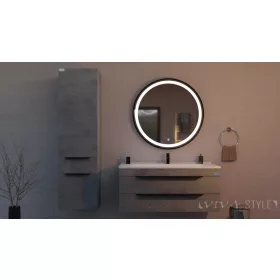   TMP VOX 85 szürke fali függesztett fürdőszobabútor 85 cm műmárvány mosdókagylóval