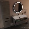 TMP VOX 85 szürke fali függesztett fürdőszobabútor 85 cm műmárvány mosdókagylóval
