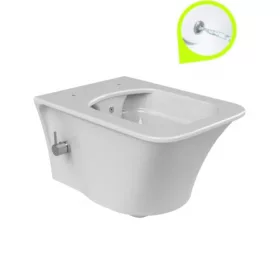   CeraStyle IBIZA fali WC - BEÉPÍTETT bidé funkcióval - rimless - perem nélkül -mély öblítés