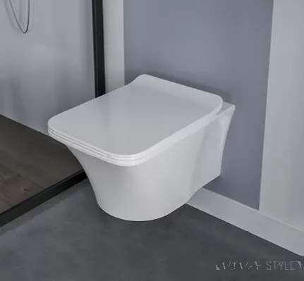CeraStyle IBIZA fali WC - BEÉPÍTETT bidé funkcióval - rimless - perem nélkül -mély öblítés