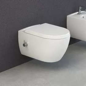   CeraStyle CITY fali WC - BEÉPÍTETT bidé funkcióval - rimless - perem nélküli - mély öblítés