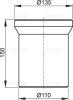 Alcaplast A91-150 WC csatlakozó – 150 mm toldócső