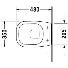 Duravit D-Code Fali WC Compact mélyöblítésű 22110900002