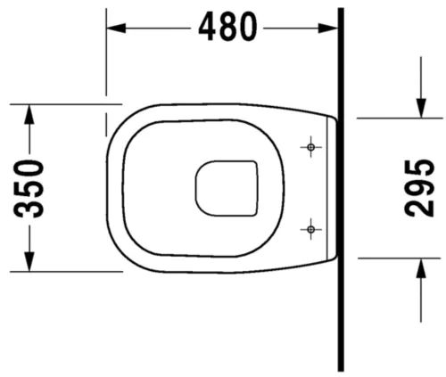 Duravit D-Code Fali WC Compact mélyöblítésű 22110900002