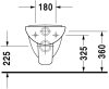 Duravit D-Code Fali WC Compact mélyöblítésű 22110900002