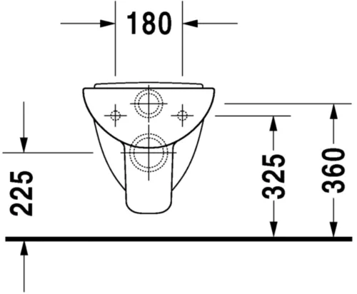 Duravit D-Code Fali WC Compact mélyöblítésű 22110900002