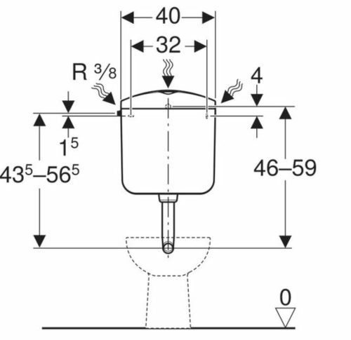 Geberit WC tartály falsík előtti AP117