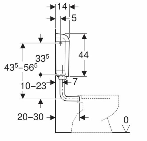 Geberit WC tartály falsík előtti AP117