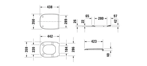 Duravit D-Code WC ülőke és fedél 0067390000