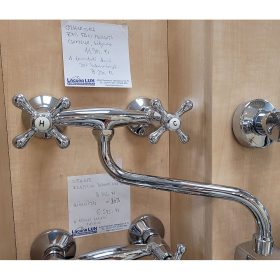   Fali mosogató csaptelep csillag fogantyús ZXC STAR SR-1505 (bemutató darab)