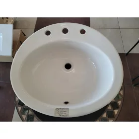   Hatria Ovaline beépíthető mosdó 3-lyukas 60x52cm Y0F4 (bemutató darab)
