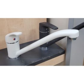   Marmorin mosogató csaptelep álló, WHITE MR06 gránit - Bemutató darab!