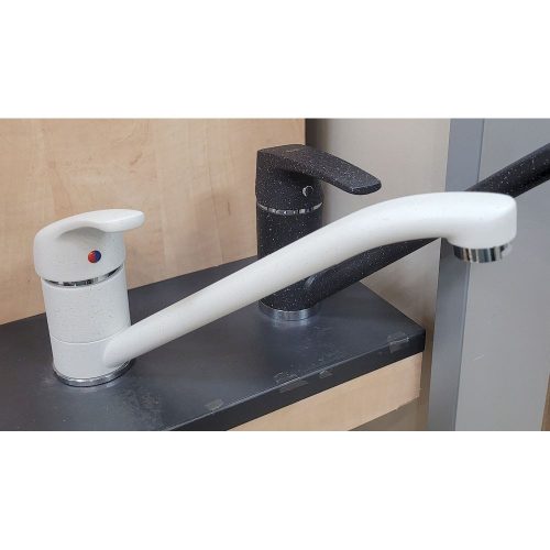 Marmorin mosogató csaptelep álló, WHITE MR06 gránit - Bemutató darab!