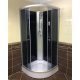 Aqualife Opal 508C Fekete zuhanykabin 90 x 90 x 205 cm Tető nélkül