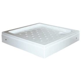   Sanotechnik CERES zuhanytálca szögletes 81x81x15cm ABS, levehető előlappal,     lábbal, szifonnal (P18)