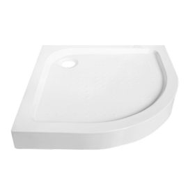   Sanotechnik VESTA zuhanytálca íves 80x80x15cm R550, ABS, levehető előlappal,    lábbal, szifonnal (P28W)