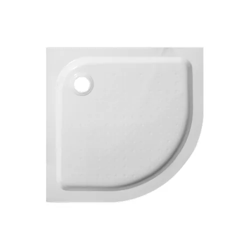 Sanotechnik VESTA zuhanytálca íves 90x90x15cm R550, ABS, levehető előlappal,    lábbal, szifonnal (P29W)