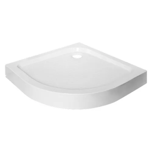 Sanotechnik VESTA zuhanytálca íves 90x90x15cm R550, ABS, levehető előlappal,    lábbal, szifonnal (P29W)