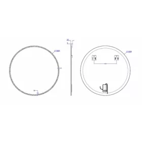 Arezzo LED  tükör kerek 100 cm AR-3052