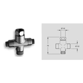   Silfra keverőszelep visszacsapó szeleppel 1/2" (mechanikus) AT95051