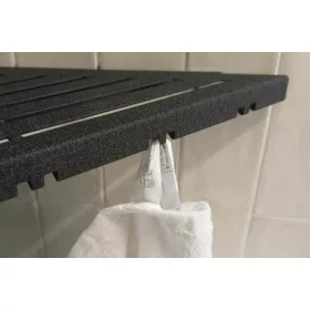 ABLAGO VINTAGE DESIGN utólagos sarokpolc FEKETE