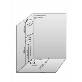   Sanotechnik SALSA hidromasszázs zuhanykabin 120x120x228 cm TR20