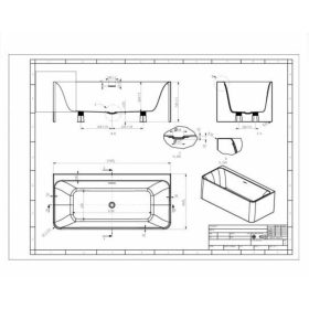   Sanotechnik PARIS falsíkra állítható fürdőkád  170x80x58,5 cm G9029