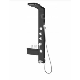   Sanotechnik IBIZA zuhanypanel fekete 135,7x37,5 x52 cm DG9042