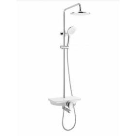   Sanotechnik AS703 fehér zuhanyrendszer kádtöltővel 86-121x28x55cm