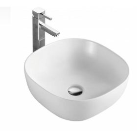   Sanotechnik SLIM ráépíthető kerámia mosdó K420  41x41x14,7 cm