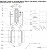 Sanotechnik COMFORT íves fekete hidromasszázs zuhanykabin 100x100x215 cm CL100