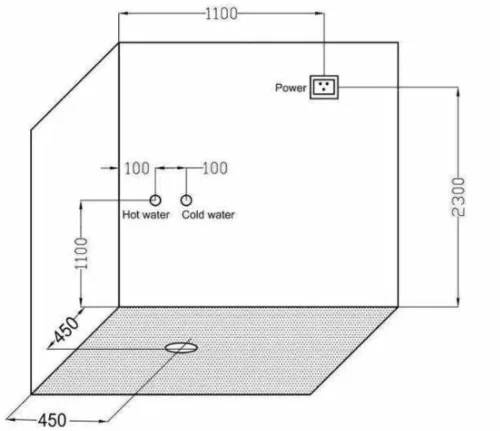 Sanotechnik COMFORT íves fekete hidromasszázs zuhanykabin 100x100x215 cm CL100