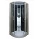 Sanotechnik RELAX íves fekete gőz-zuhanykabin 90x90x215 cm CS99