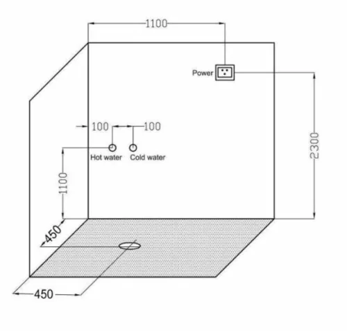 Sanotechnik VARIO jobbos komplett hidromasszázs zuhanykabin 80x120x215 cm CL121