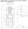 Sanotechnik VARIO balos komplett hidromasszázs zuhanykabin 80x120x215 cm CL120