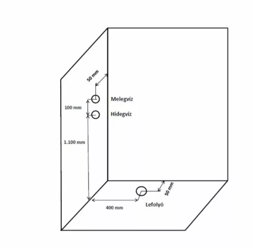 Sanotechnik RUMBA íves fehér hidromasszázs zuhanykabin 90x90x215 cm CL88
