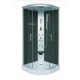 Sanotechnik SCALA íves fekete hidromasszázs zuhanykabin 90x90x215 cm CL96