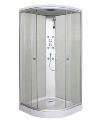 Sanotechnik PUNTO íves komplett hidromasszázs zuhanykabin 90x90x207 cm CL01