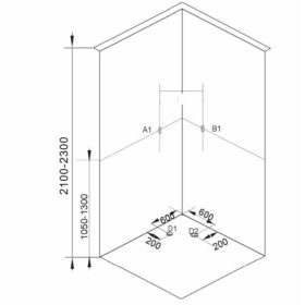   Sanotechnik komplett szögletes hidromasszázs zuhanykabin fehér 80x80x215cm TC05