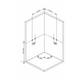   Sanotechnik komplett hidromasszázs zuhanykabin fehér 90x90x215cm  TC01