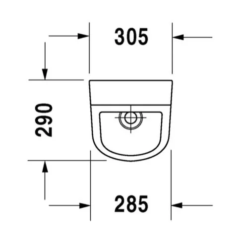 Duravit D-CODE piszoár 0829300000 hátsó bekötésű Kiárusítás!