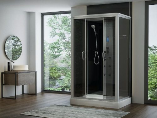 Sanimix Hidromasszázs zuhanykabin elektronikával szögletes 120x80x222cm