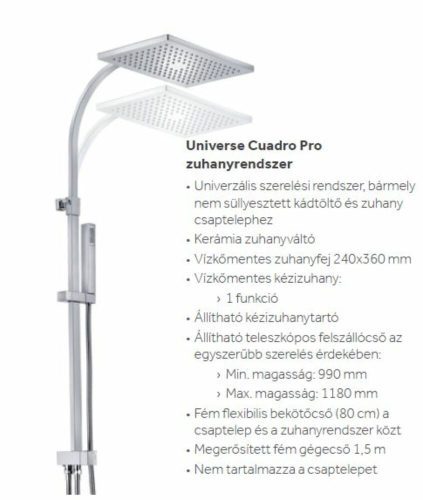 Teka Universe Cuadro Pro zuhanyrendszer 790027400