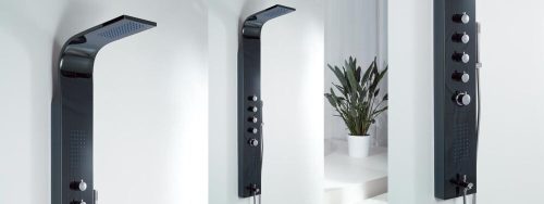 Wellis MARINER BLACK termosztátos zuhanypanel WZ00102