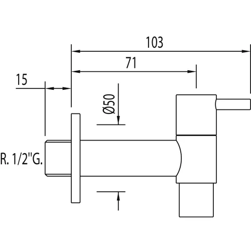 Tres kerti csap, kifolyószelep perlátoros kifolyóval, króm 03450101